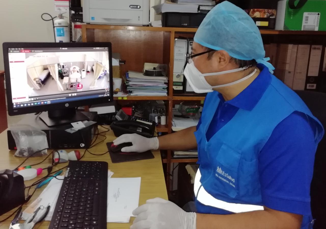 EsSalud Tacna implementa Sistema de Videovigilancia para pacientes Covid 19