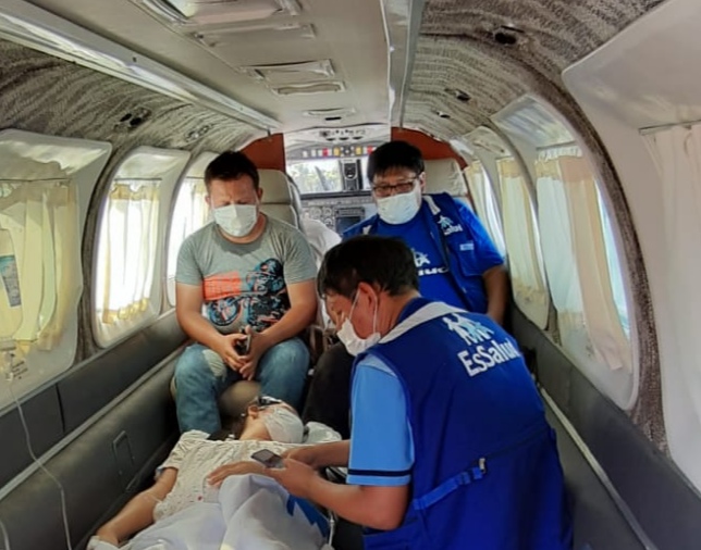 EsSalud Tarapoto logra traslado aéreo de paciente con problemas cardíacos  al Hospital Almenara de Lima