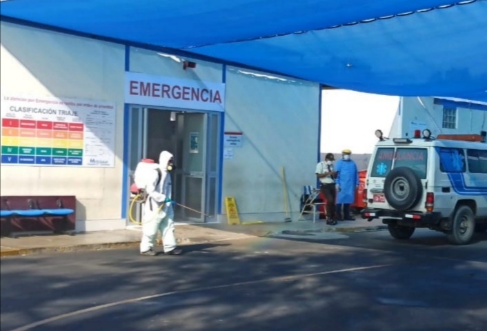EsSalud Áncash continúa con desinfección de ambientes hospitalarios