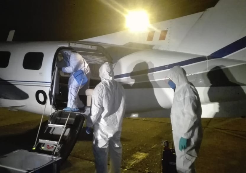 Essalud - EsSalud Tarapoto realizó, en tiempo récord, dos traslados en ambulancia aérea