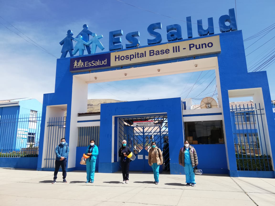 EsSalud Puno incorporó a 56 profesionales de la salud para la atención de Hospital Blanco Temporal Covid-19