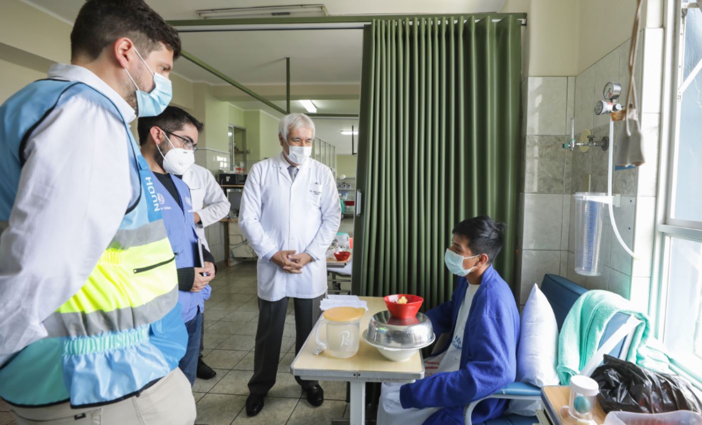 Altos Comisionados de la ONU para los DDHH visitaron hospitales de EsSalud para conocer situación de los heridos en manifestaciones