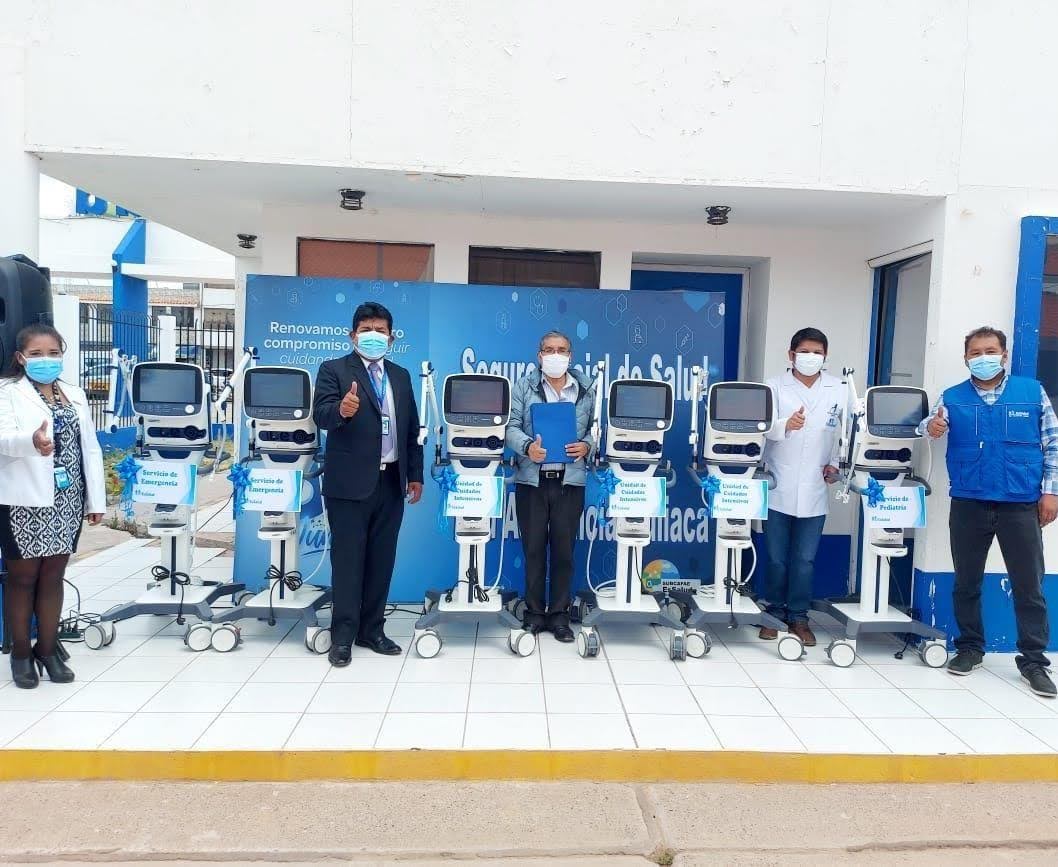 Essalud - En EsSalud Juliaca presentan seis nuevos ventiladores mecánicos