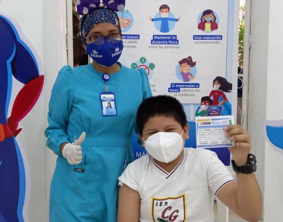 EsSalud Tarapoto implementa vacunación a menores de 5 a 11 años