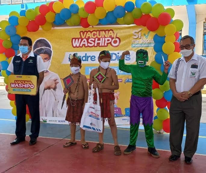 Essalud - EsSalud Madre de Dios implementa jornada Washipo para vacunar a niños contra Covid-19