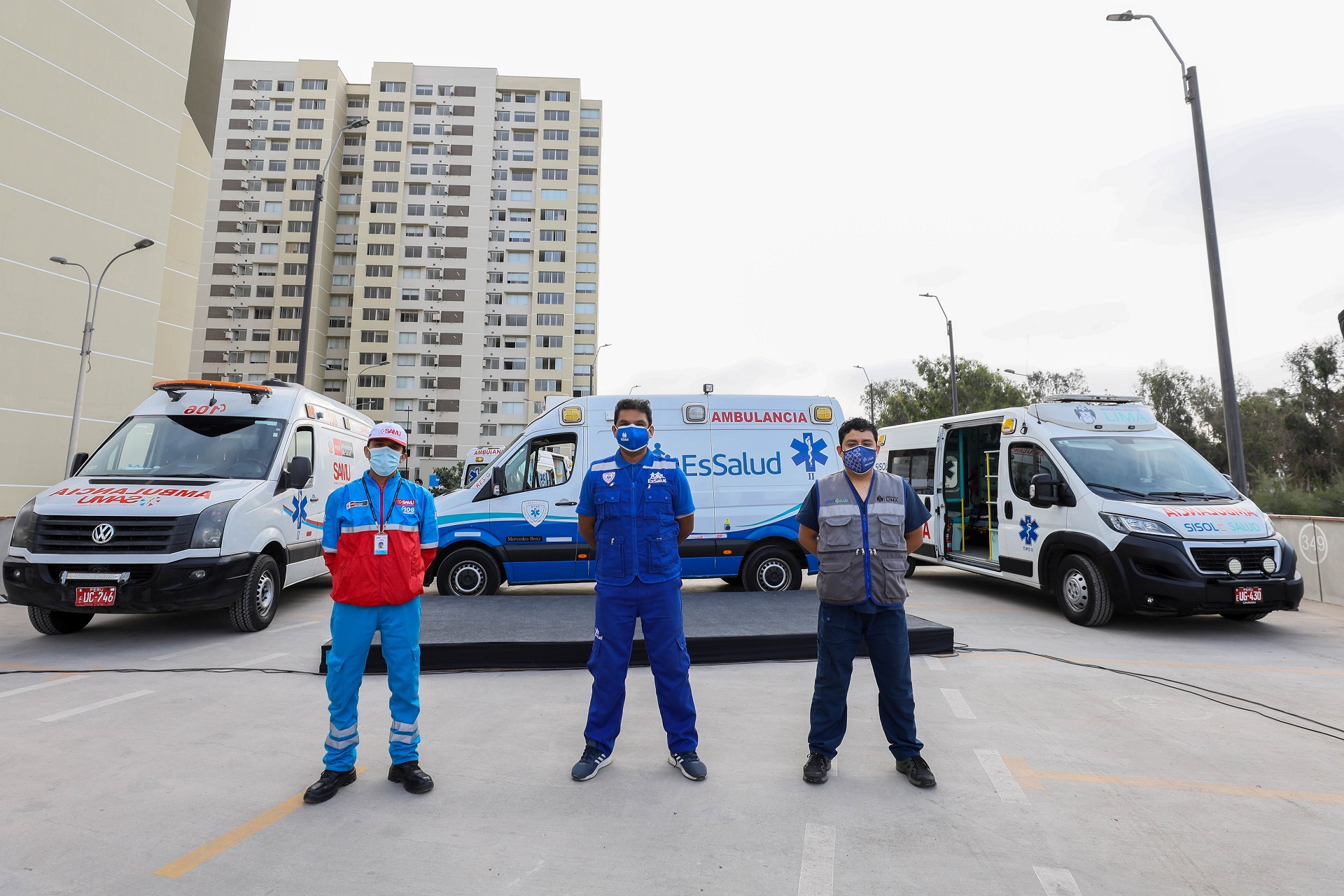 EsSalud, Minsa y MML presentan central de ambulancias para atender a 1 millón 500 mil personas de la zona sur de Lima