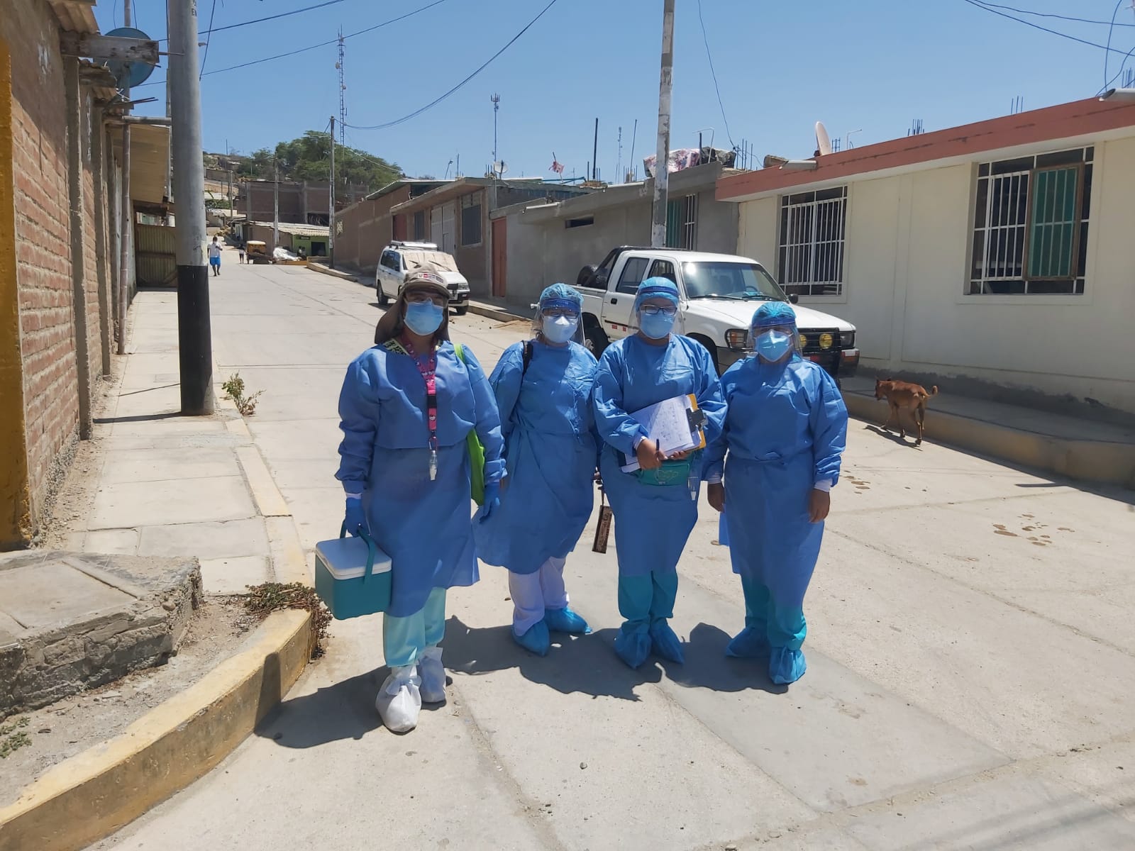 Essalud - EsSalud Piura realiza despistaje y vacunación de COVID-19 en Pueblo Nuevo Colán