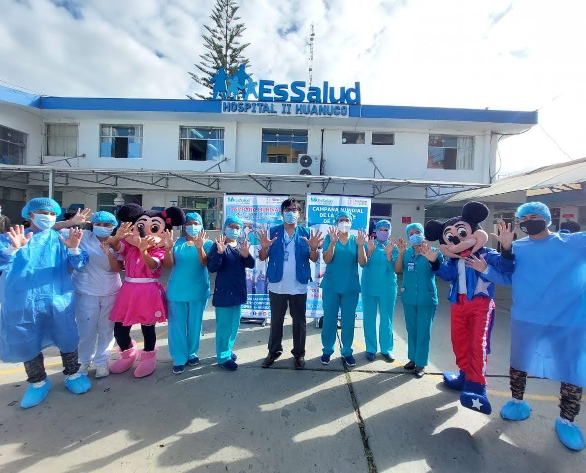 Essalud - EsSalud Huánuco promueve el adecuado lavado de manos