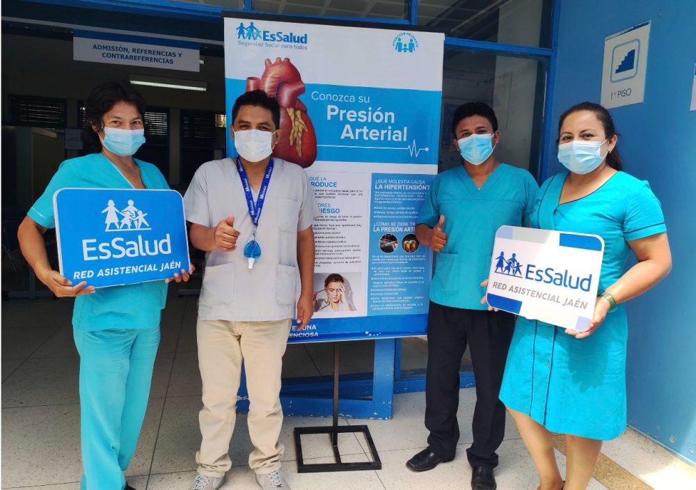 Essalud - EsSalud Jaén realiza campañas de salud por el Día Mundial de la Hipertensión
