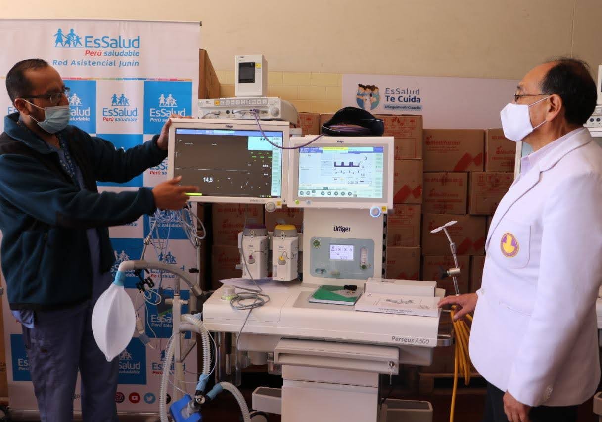 Essalud - EsSalud Junín recibe cinco modernas máquinas de anestesia