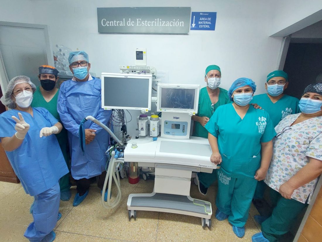 Essalud - EsSalud Huánuco fortalece centros quirúrgicos con tres modernas máquinas de anestesia