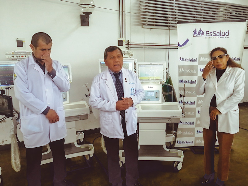 Essalud - EsSalud Ica presentó once modernas máquinas de anestesia