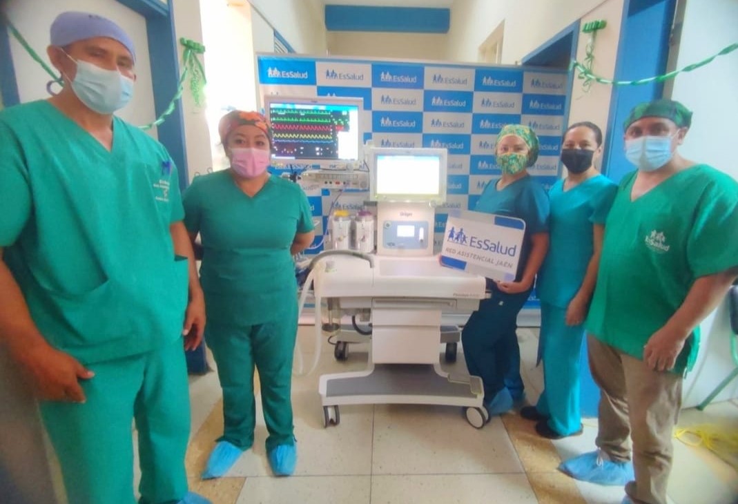 Essalud - Hospital II de EsSalud Jaén repotencia centro quirúrgico con moderna máquina de anestesia