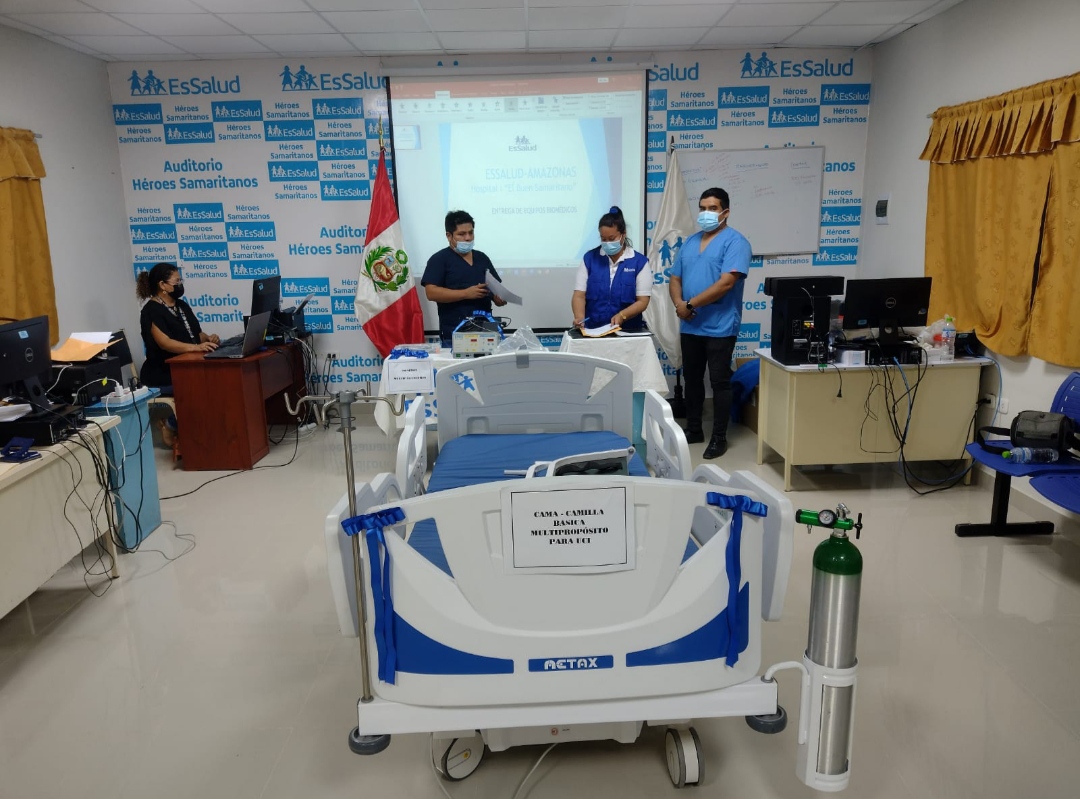 Essalud - Hospital El Buen Samaritano Bagua Grande recibe equipos biomédicos para reforzar atención en asegurados