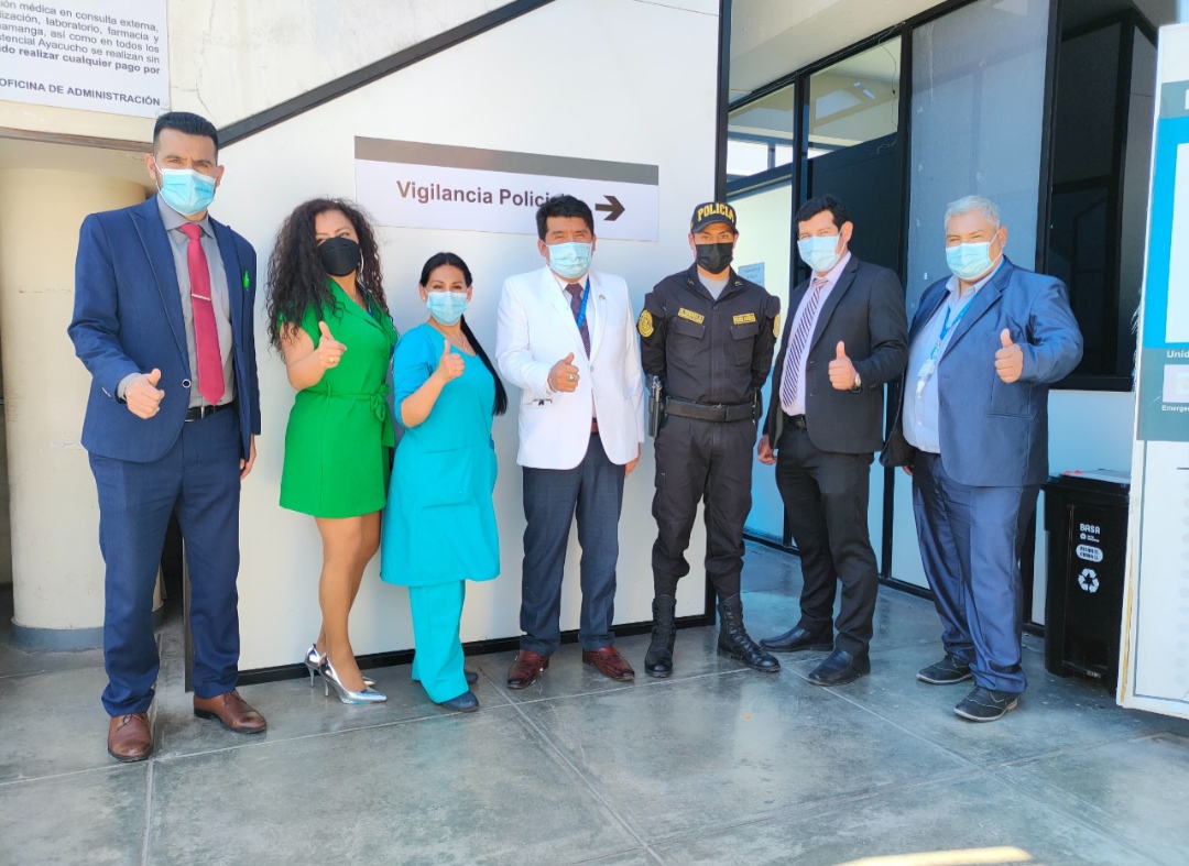Essalud - EsSalud Ayacucho implementa vigilancia policial permanente en el Hospital II Huamanga