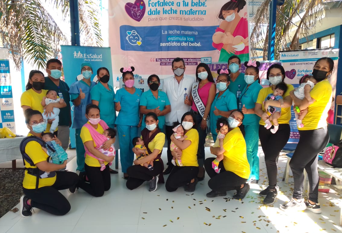 Essalud - EsSalud Tarapoto realizó concurso del “Llullito Chuchutero” por la Semana de la Lactancia Materna