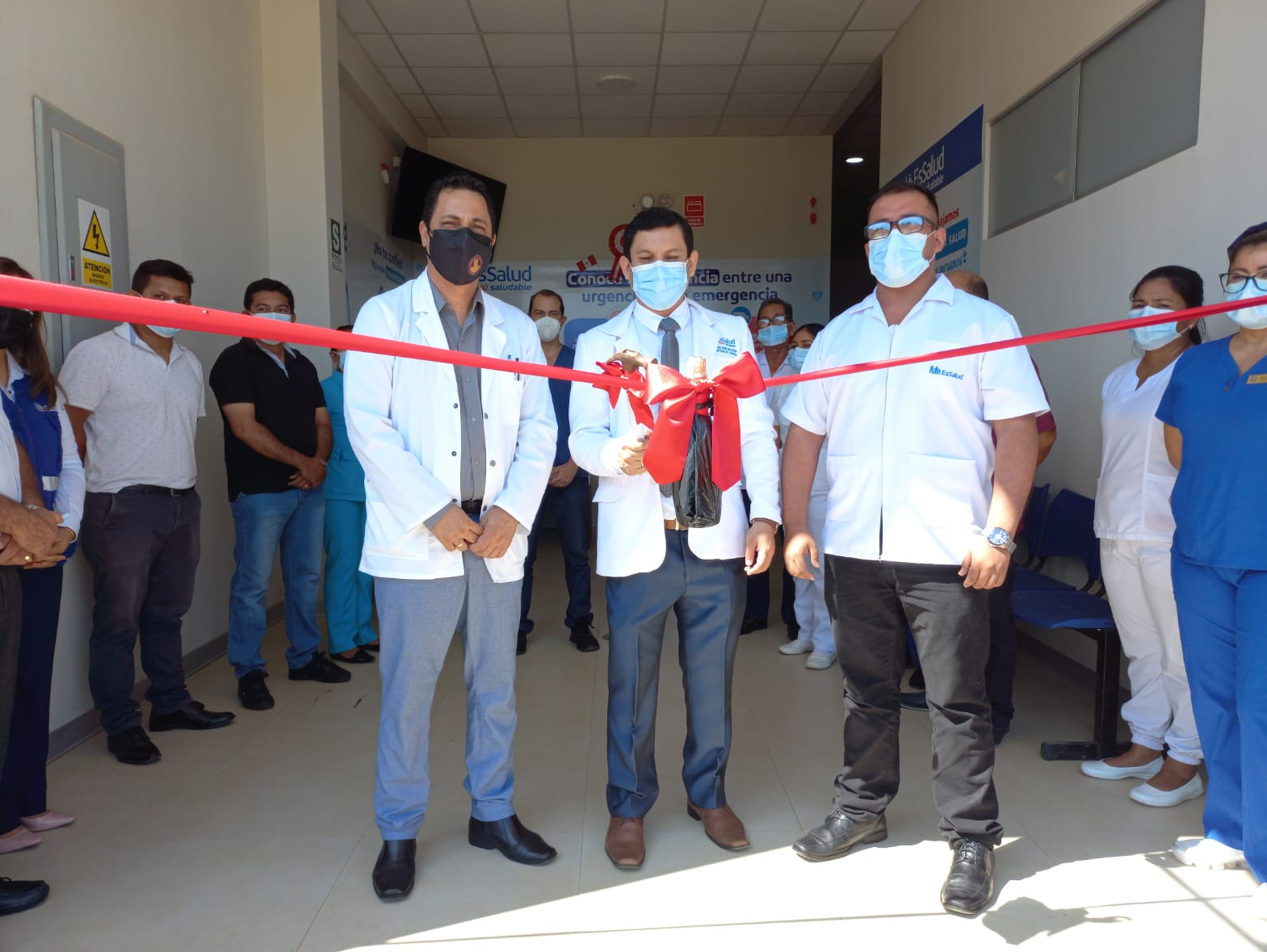 Essalud - Inauguran área de emergencias de la posta médica de EsSalud Manantay