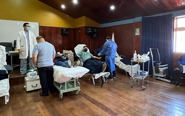 Essalud - Hospital General de Sicuani de EsSalud Cusco realizó campaña de donación voluntaria de sangre