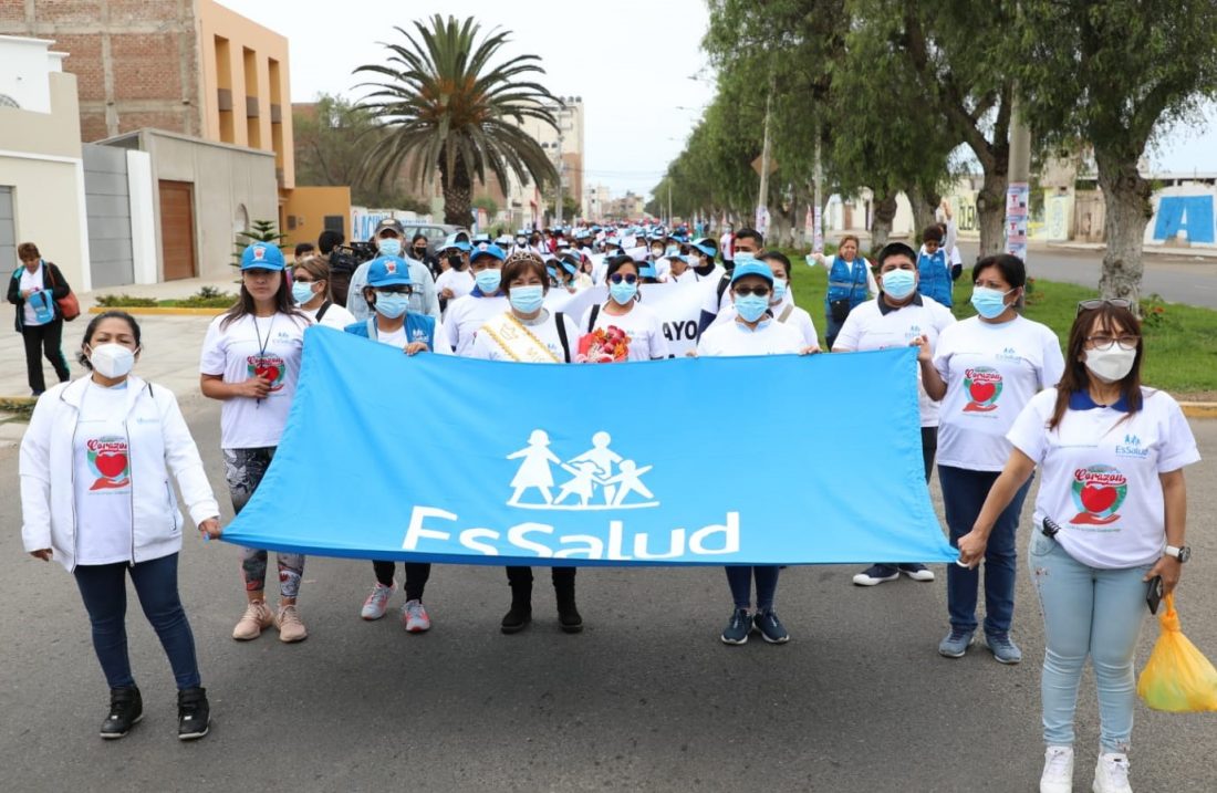Essalud - EsSalud La Libertad realizó gran caminata por el Día Mundial del Corazón