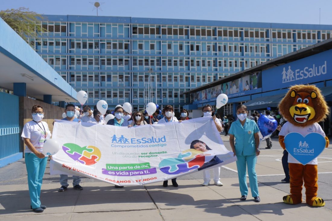Procura de EsSalud Piura organiza pasacalle por Semana de Donación de Órganos y Tejidos