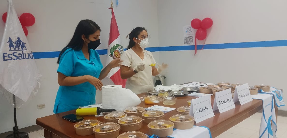 Essalud - EsSalud Moyobamba: Madres reciben clases de nutrición para prevenir la anemia en menores de edad