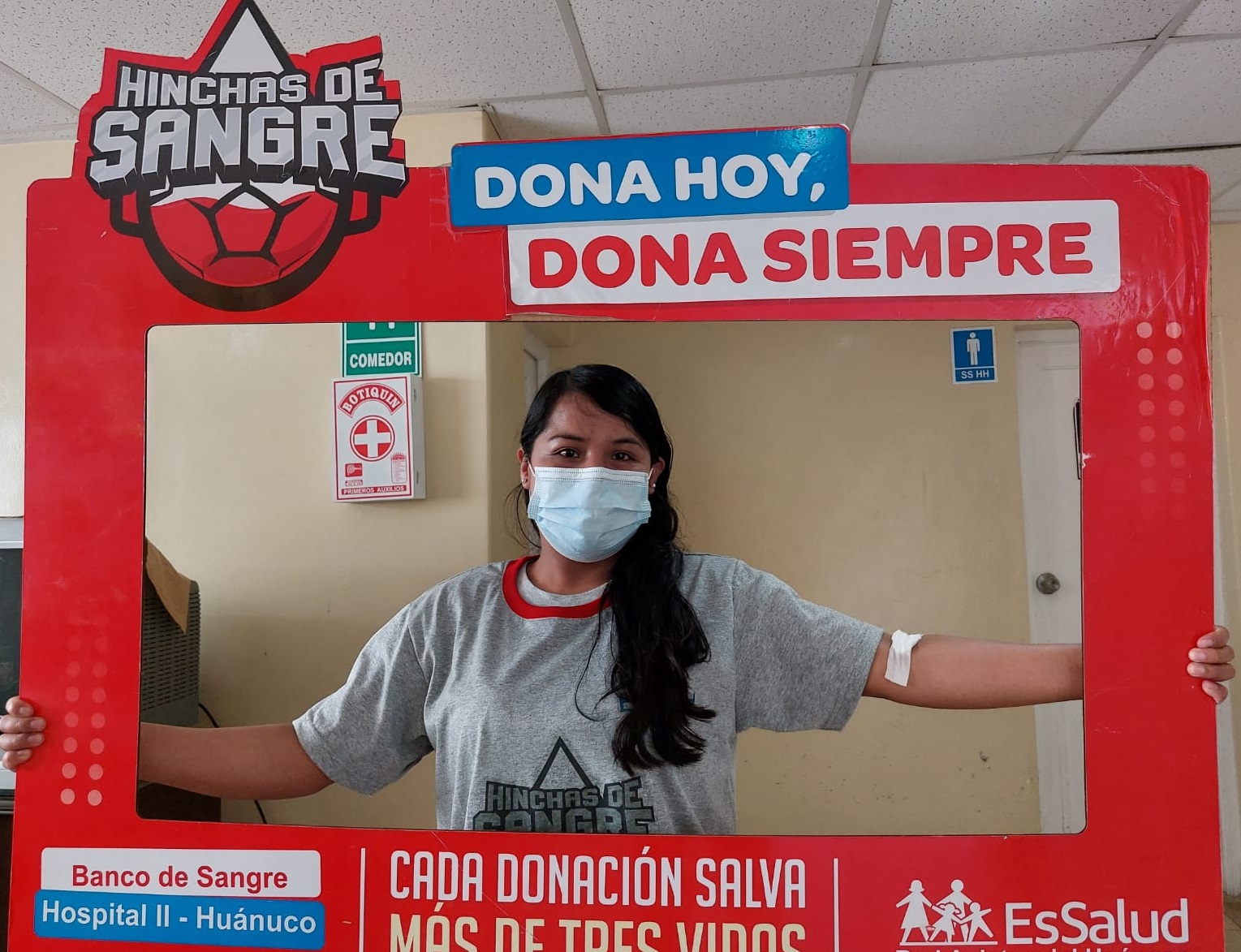 Essalud - EsSalud Huánuco realiza con éxito cuarta campaña de donación de sangre
