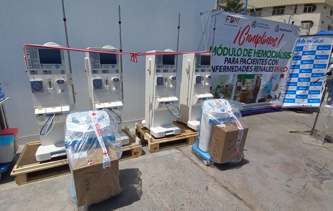 Essalud - Hospital II de Ilo recibió nueve máquinas de hemodiálisis