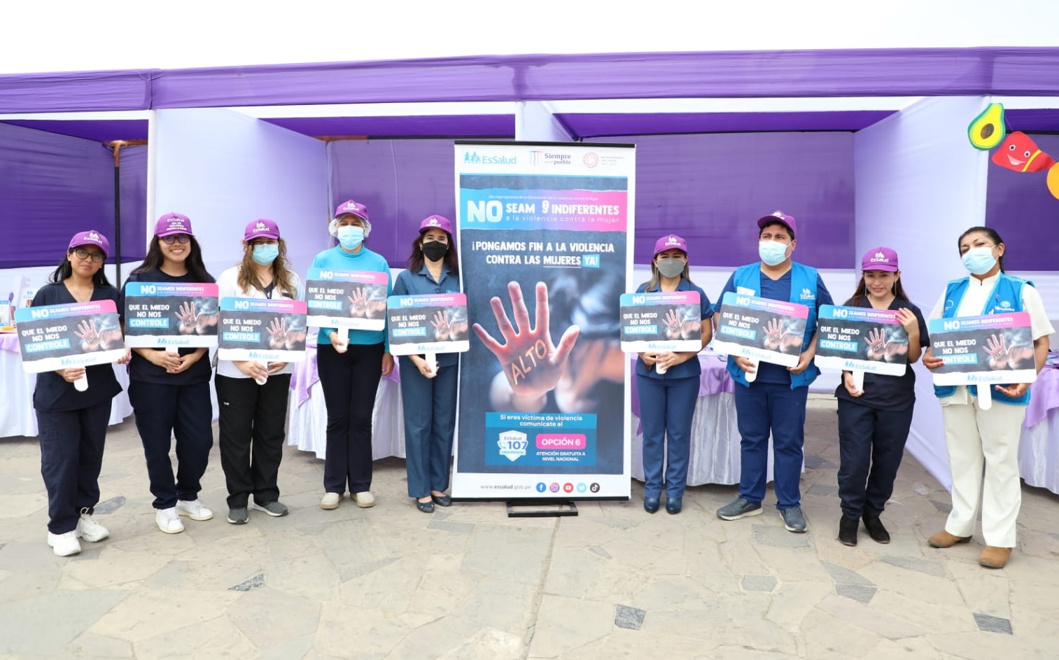 Essalud - EsSalud La Libertad realizó la campaña de salud en el distrito La Esperanza