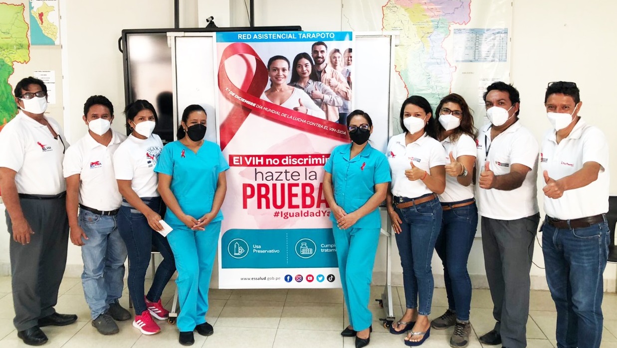 EsSalud Tarapoto promueve actividades de información para prevenir el VIH Sida