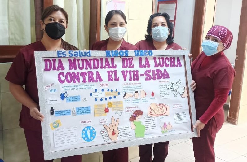 Essalud - EsSalud Amazonas realiza actividades preventivas por Día mundial de la Lucha Contra el VIH/Sida