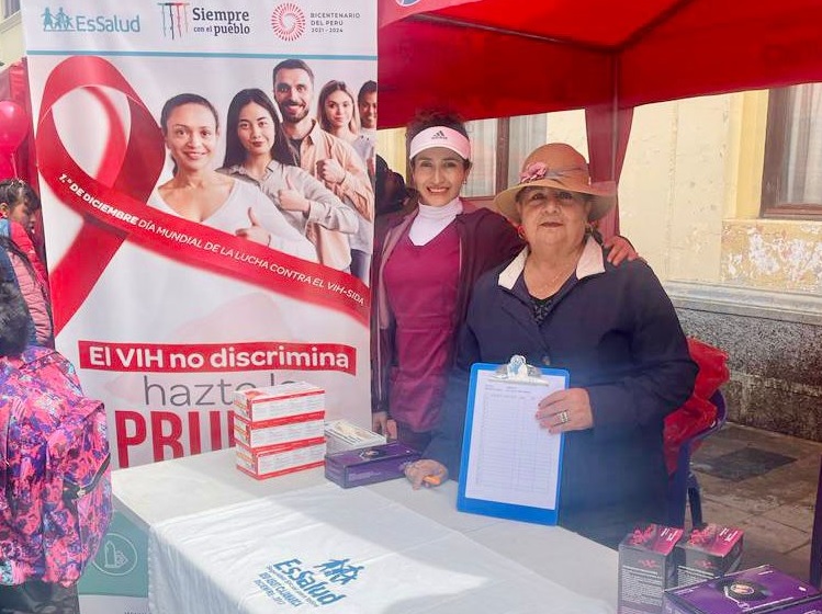 EsSalud Cajamarca realizó campaña de tamizaje de VIH/SIDA, sífilis y hepatitis B