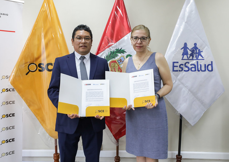 EsSalud y OSCE firman acuerdo para fortalecer los procesos de compras y contrataciones públicas en el Seguro Social