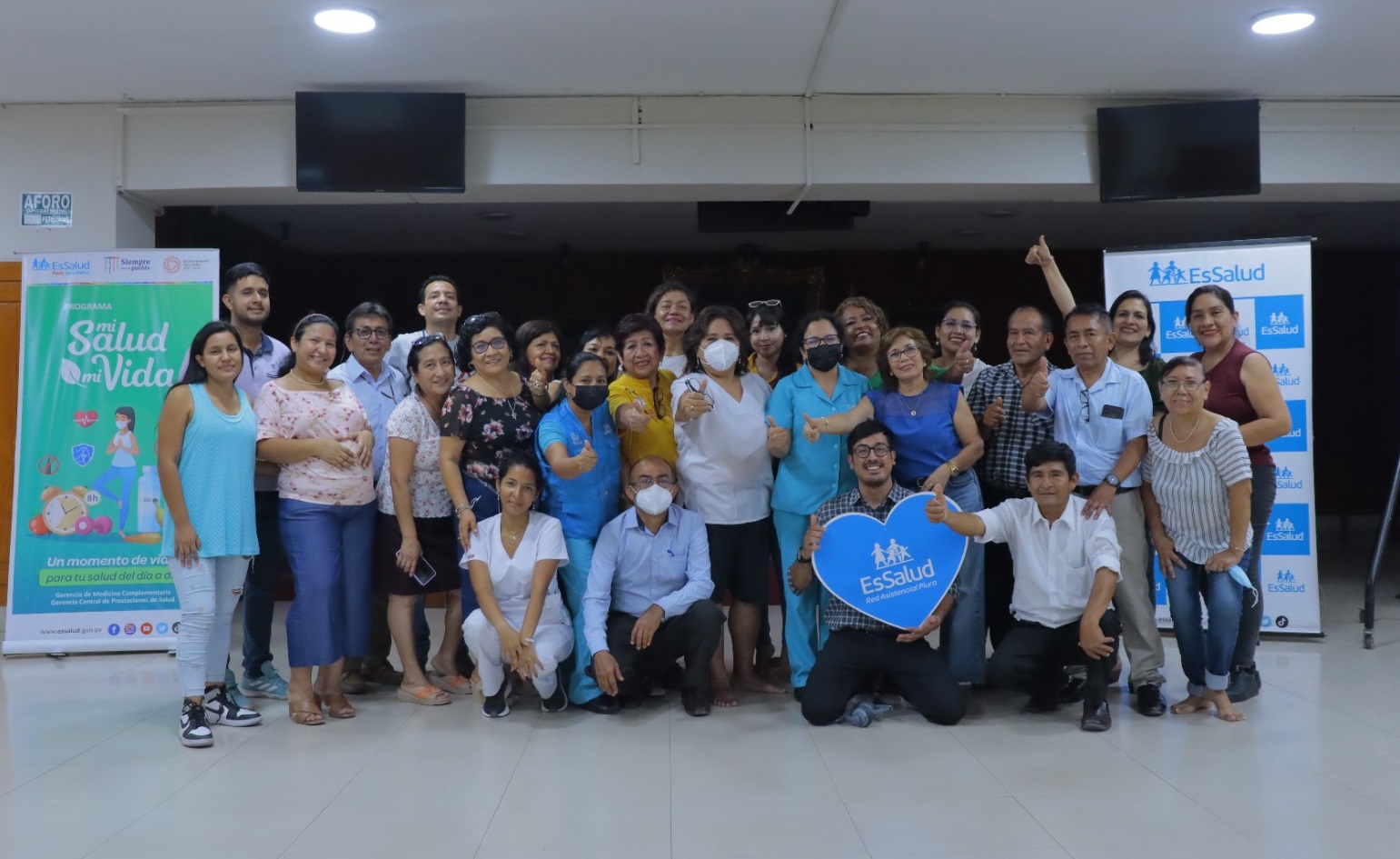 Essalud - EsSalud Piura: programa ‘Mi Salud, Mi Vida’ desarrolla taller de biodanza en la Municipalidad Provincial de Piura