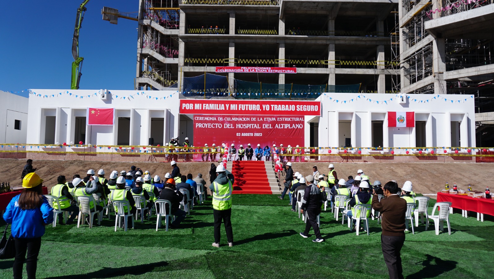 Essalud - Puno: culmina etapa estructural del proyecto del Hospital del Altiplano de EsSalud