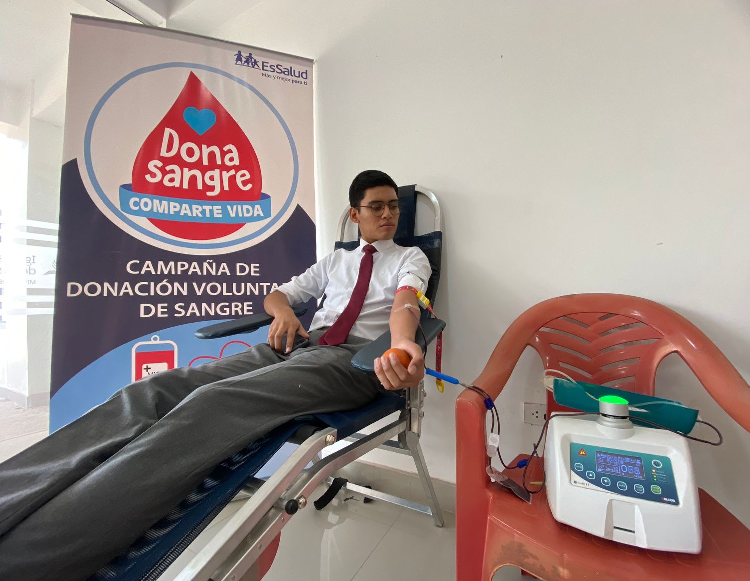 Essalud - EsSalud Ucayali realizó campaña de donación voluntaria de sangre